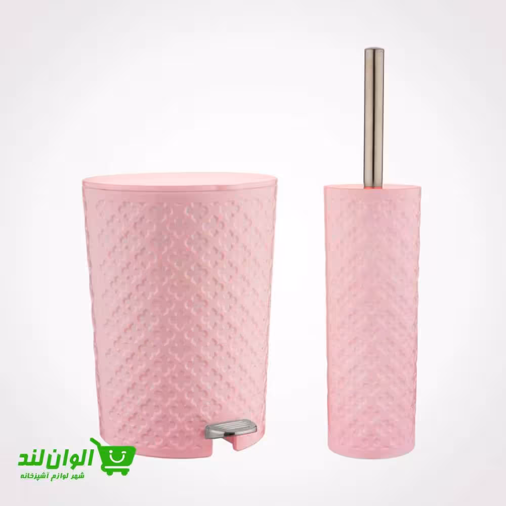 ست سطل و فرچه لیمون طرح گل کد 27206