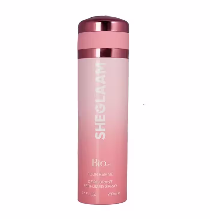 اسپری بدن زنانه بیو استار مدل 200ml SHEGLAAM