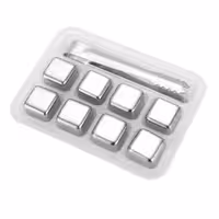 قالب یخ استیل 6 عددی   انبر یخ