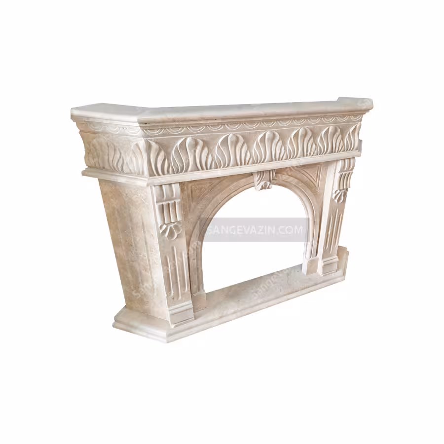 شومینه سنگی شعله