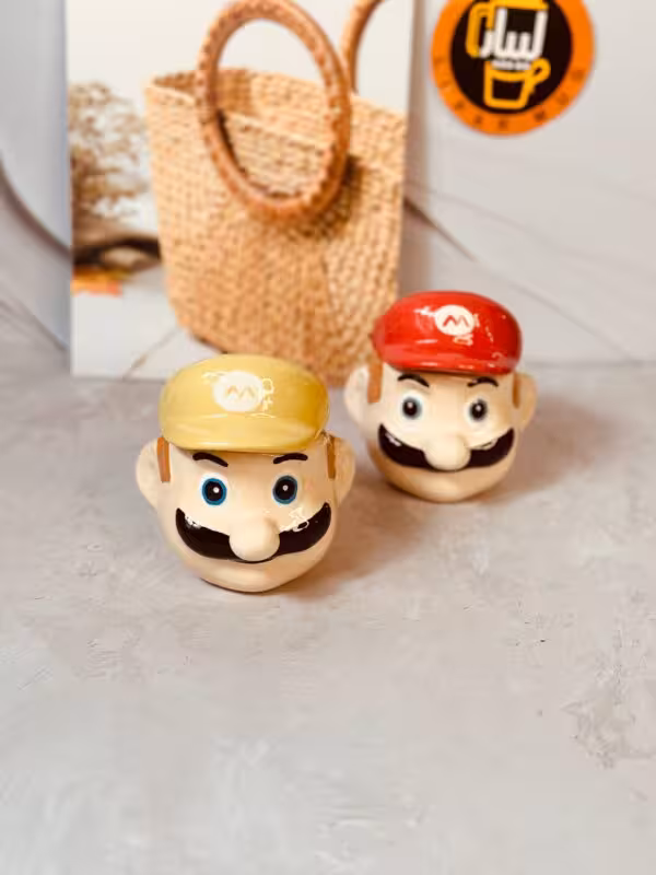 ماگ دست ساز دیزنی ماریو درب دار کد 6089