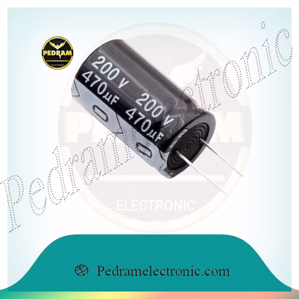 خازن 470MF 200V