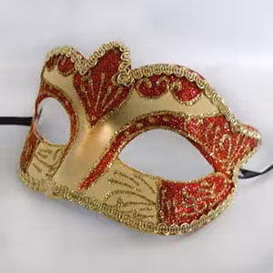 نقاب بالماسکه رنگی