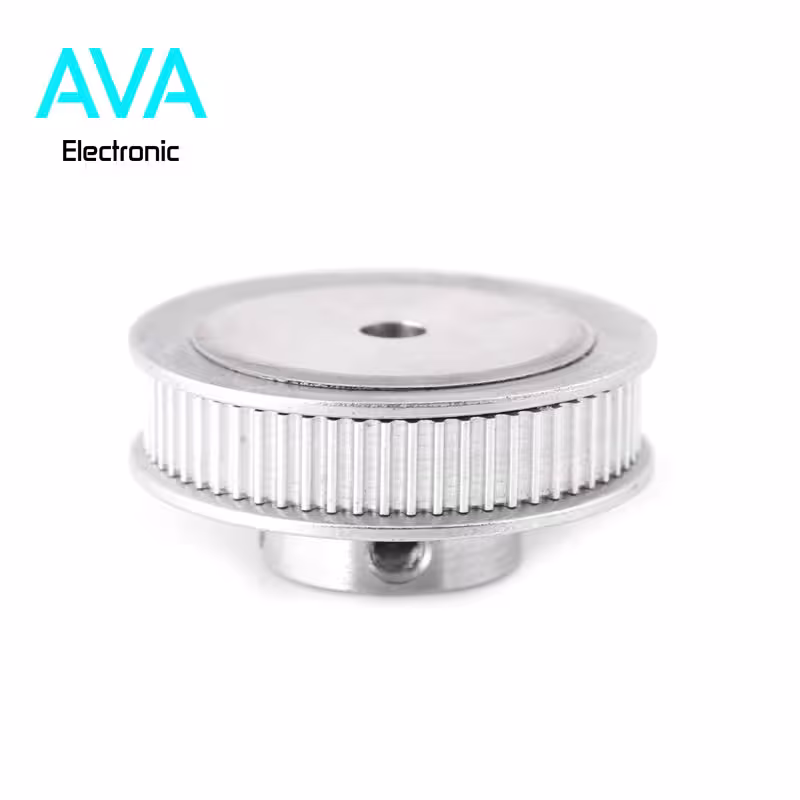 پولی 60 دندانه GT2-60 مخصوص پرینتر سه بعدی،شفت 6 میلیمتری