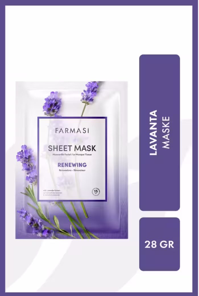 ماسک ورقه ای بازسازی کننده اسطوخودوس فارماسی