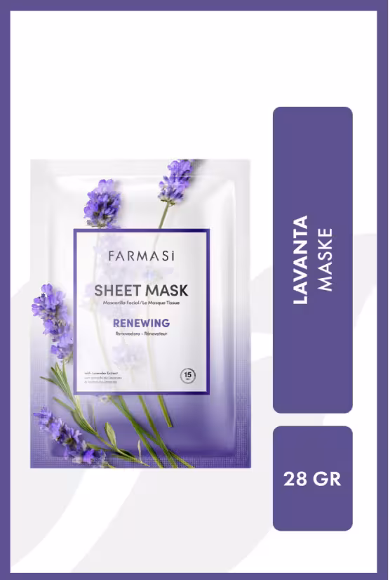 ماسک ورقه ای بازسازی کننده اسطوخودوس فارماسی