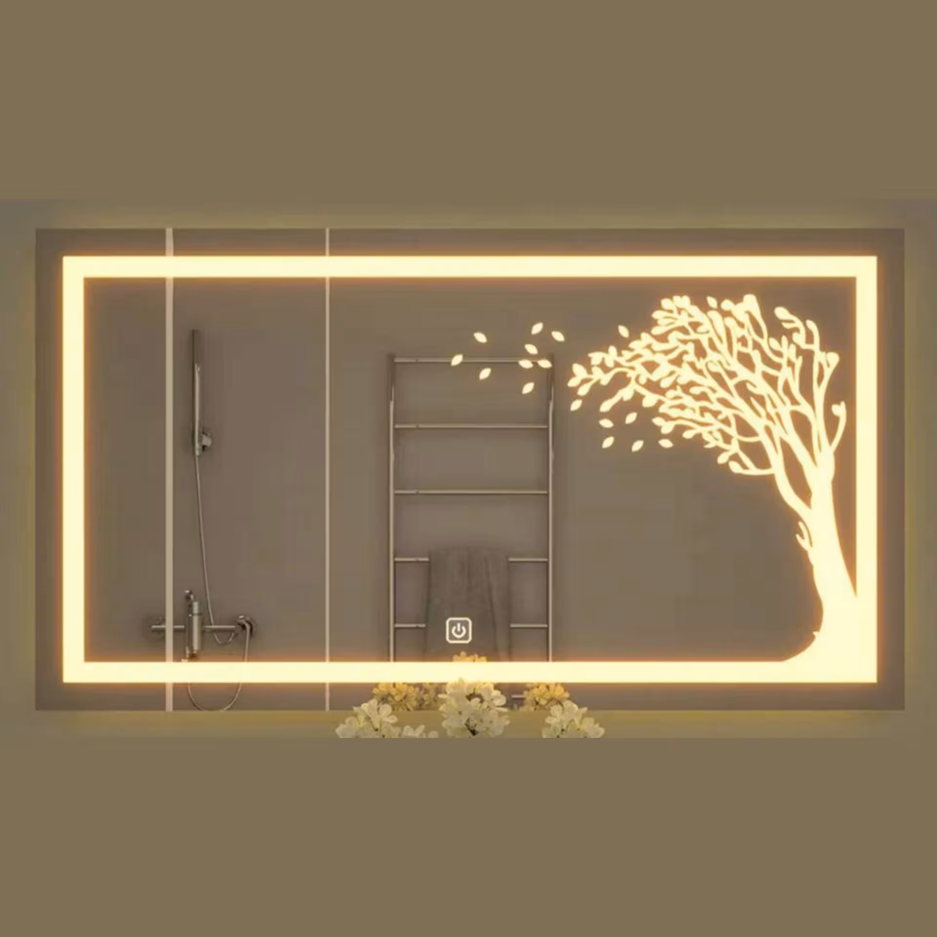 آینه بک لایت سند بلاست مدل MF15 سایز 40*60