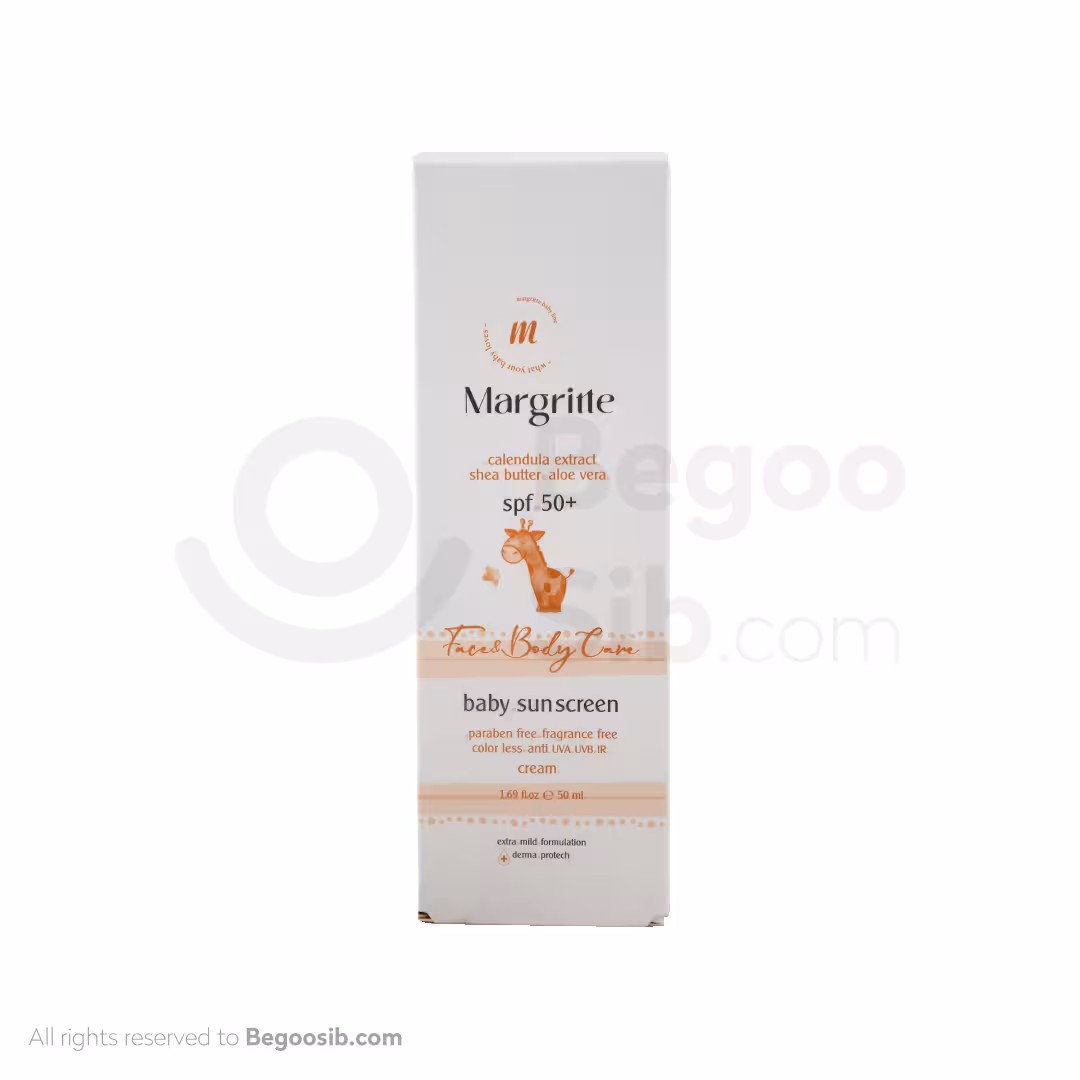 کرم ضد آفتاب کودک SPF50 مارگریت 50 میلی لیتری