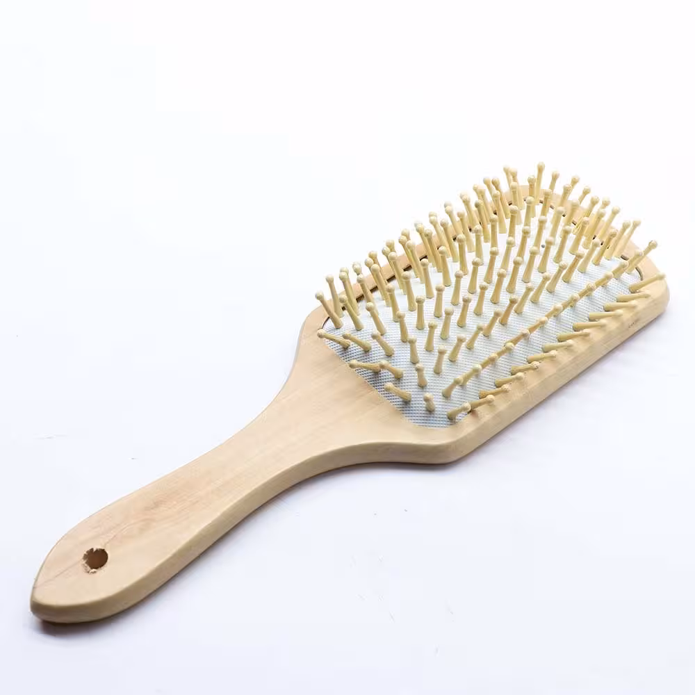 برس چوبی مستطیلی سایز بزرگ ( بروس تمام چوب )