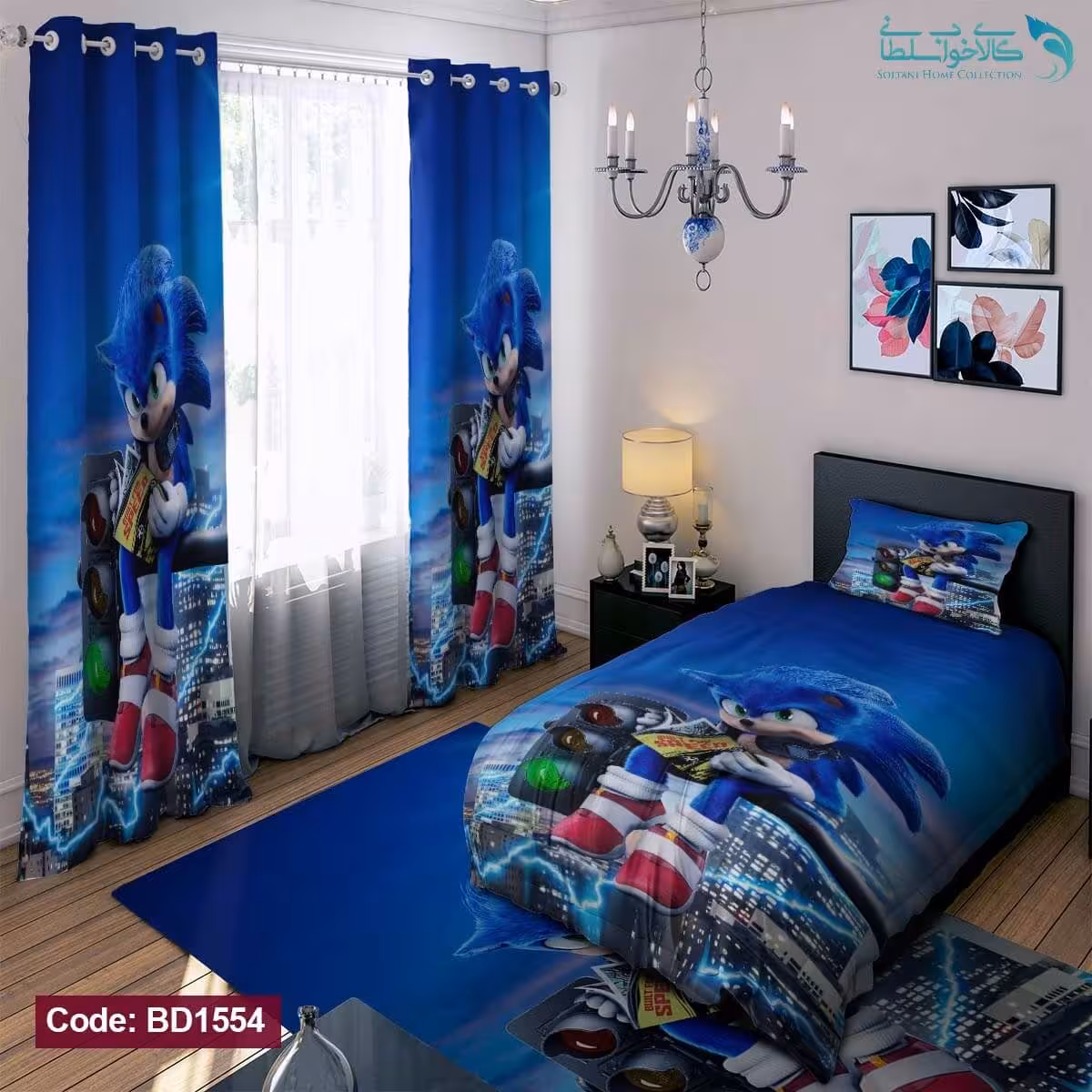 روتختی طرح سونیک ابی یکنفره کد BD1554