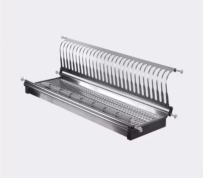 آبچکان بالای سینک یک طبقه تمام استیل با جای بشقاب عرض 90 سانتی متر فانتونی کد G022