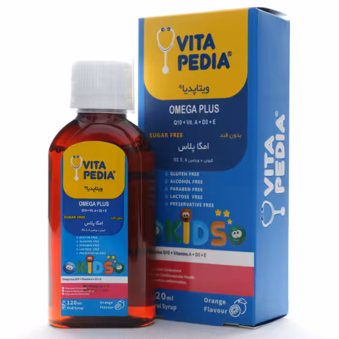 شربت امگا 3 پلاس ویتا پدیا 120 میلی لیتر - دارونت