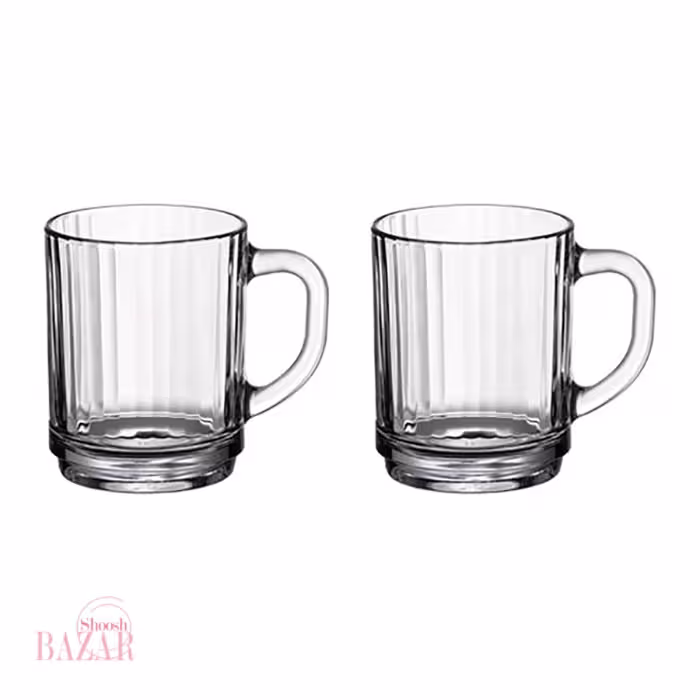 لیوان دسته دار پاشاباغچه مدل بارداک کد 55959 بسته دو عددی