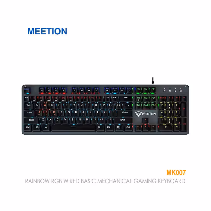 کیبورد گیمینگ مکانیکال با سیم میشن MK007