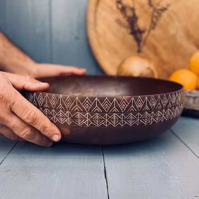 کاسه چوبی گردو کد 0285