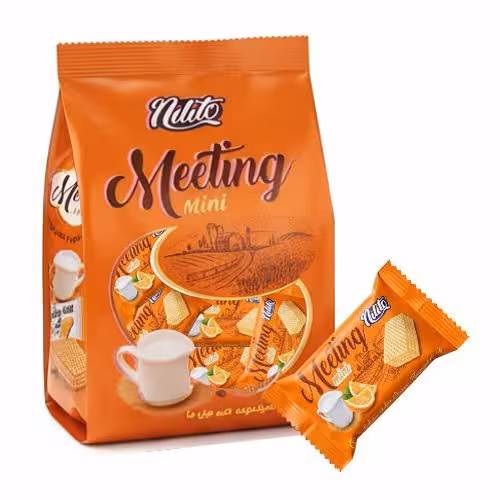 ویفر کرمدار میتینگ با طعم پرتقال نیلی تو 230 گرم