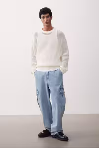 شلوار جین مردانه باری سست اورجینال H&M