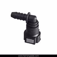 سوکت صافی بنزین سمند EF7 طوسی 90 درجه برند  BBZ (کد 121)