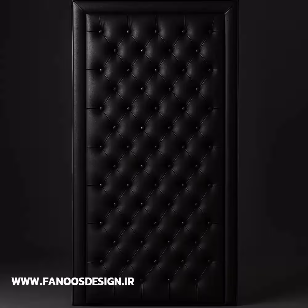 درب آکوستیک چرمی مشکی – عایق صدا لوکس کد 30162