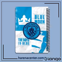 دفتر مدرسه طرح تیم منچستر سیتی برند لانگو