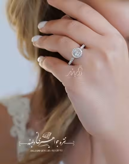 💍انگشتر جواهری سولیتر Round-cut مدل Verragio ؛ با طراحی خاص و زیبا نقره عیار 925 (R_1110)