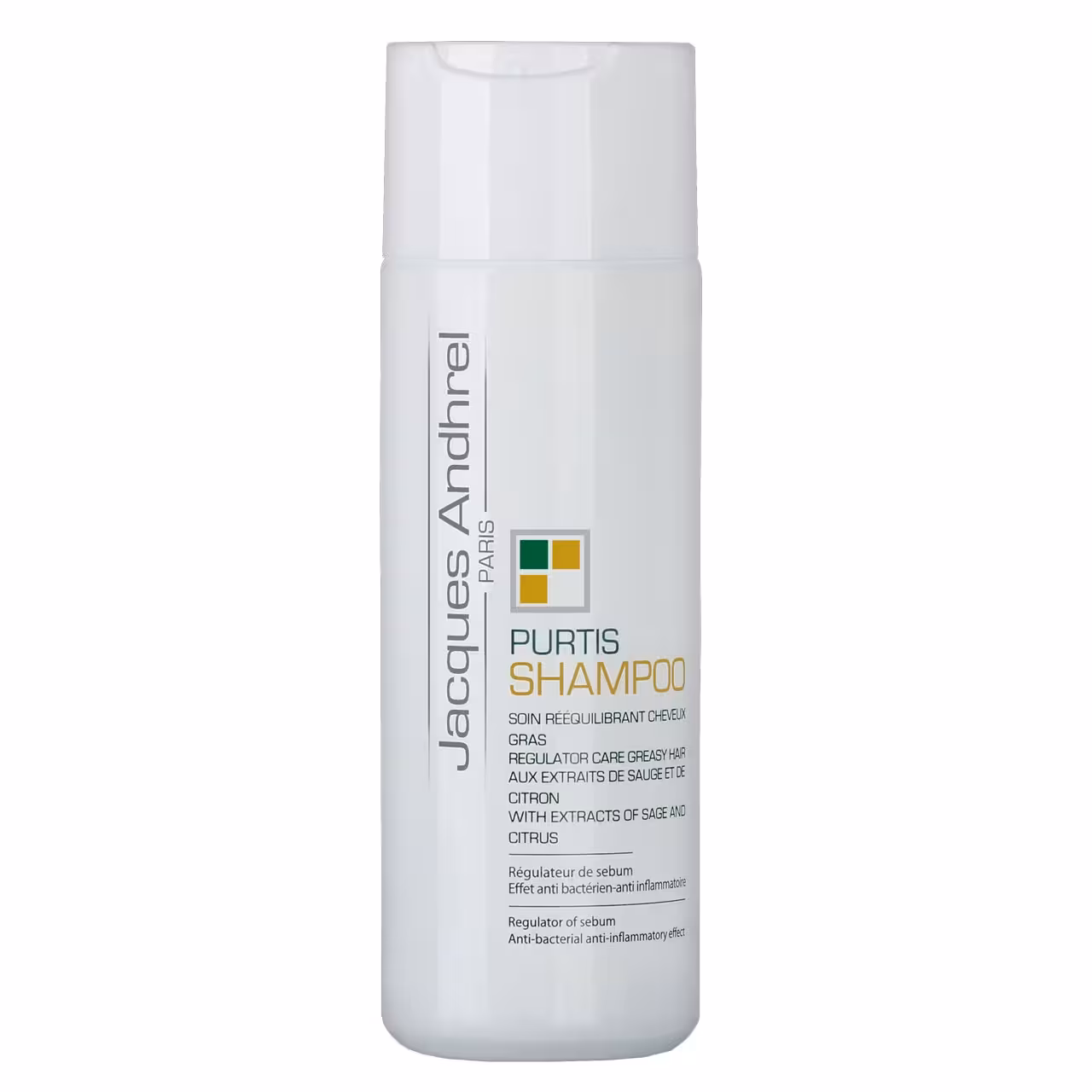 شامپو مخصوص موهای چرب ژاک آندرل پاریس مدل PURTIS حجم 200 میلی لیتر(انقضا1406)