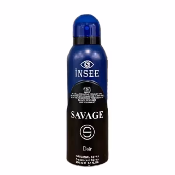 اسپری بدن مردانه اینسی مدل SAVAGE DOIR