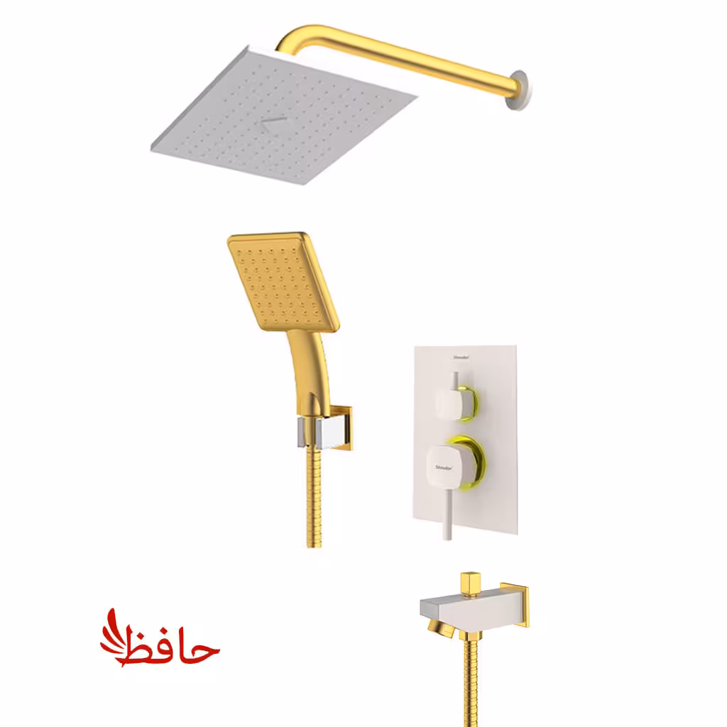 شیر حمام توکار شودر مدل رومر شیری طلایی تیپ 4