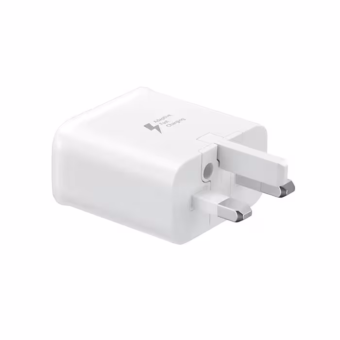 شارژر دیواری اورجینال فست سامسونگ روکارتنی 3پین Samsung Fast Charging Adapter 3 PIN EP-TA200