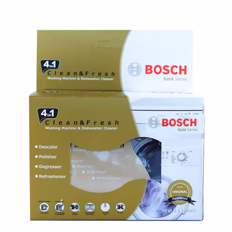 جرمگیر ماشین لباسشویی و ماشین ظرفشویی 200 گرم بوش – باکس 5 عددی – Bosch washing machine & Dishwasher cleaner