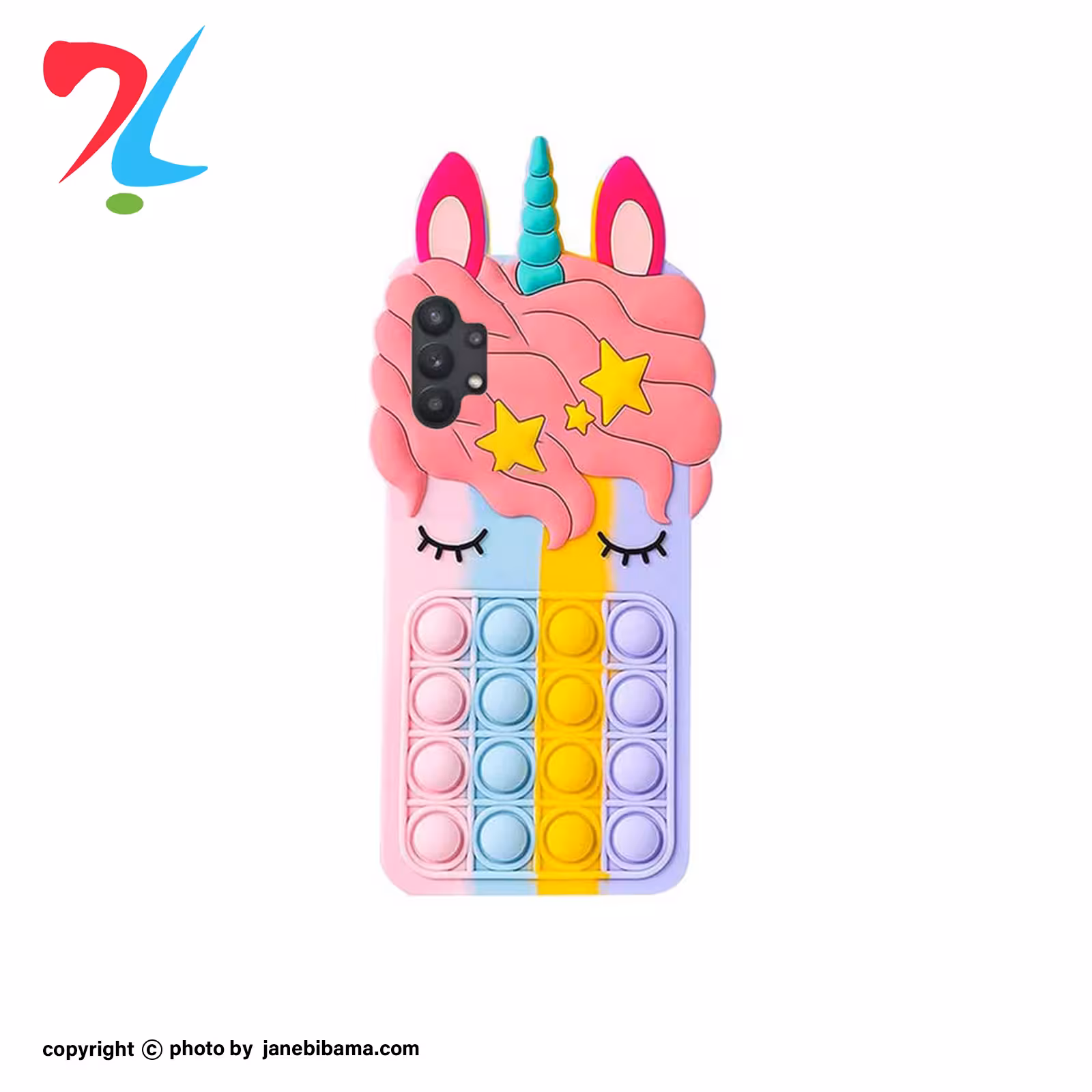 کاور طرح پاپتی تک شاخ یونیکورن مناسب برای گوشی موبایل سامسونگ Galaxy A32 4G