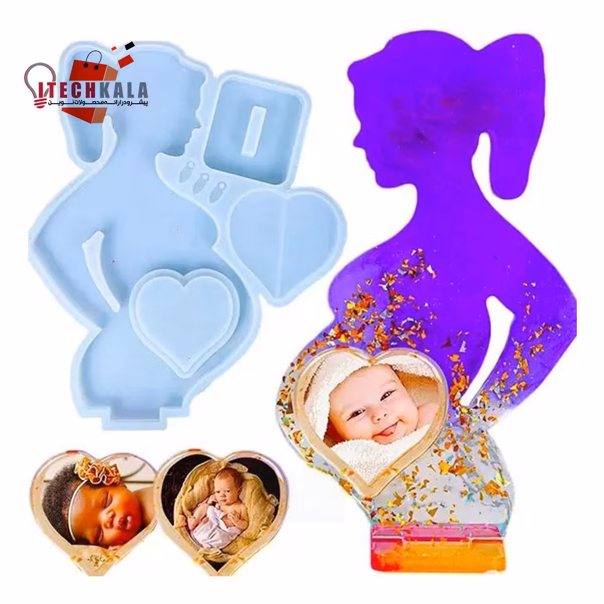 قالب سیلیکونی استند بزرگ مادر