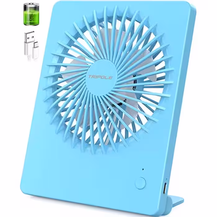 فن بی صدا رومیزی شارژی USB Fans