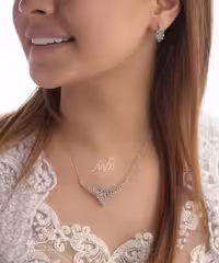 💍نیم ست جواهری میکروزنجیری خاص با طراحی ژورنالی نقره عیار 925 (N_4099)