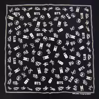 مدل جدید باندانا دخترانه پسرانه نخی طرح بی تی اس