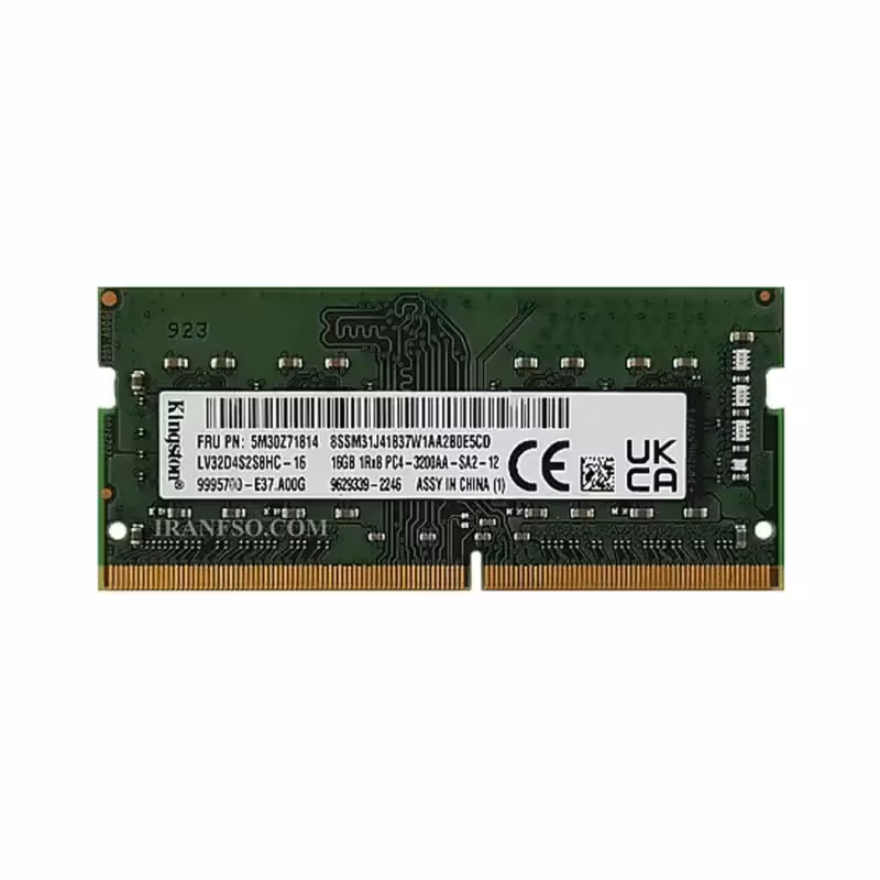 رم لپتاپ 16 گیگابایت کینگستون مدل Kingston Laptop 16GB 3200 DDR4