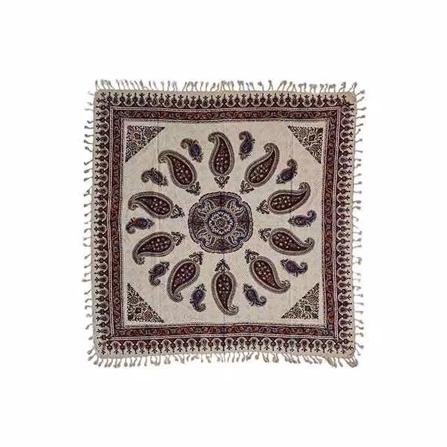 ترمه قمکاری اصفهان سایز 50×50 سانتی متری