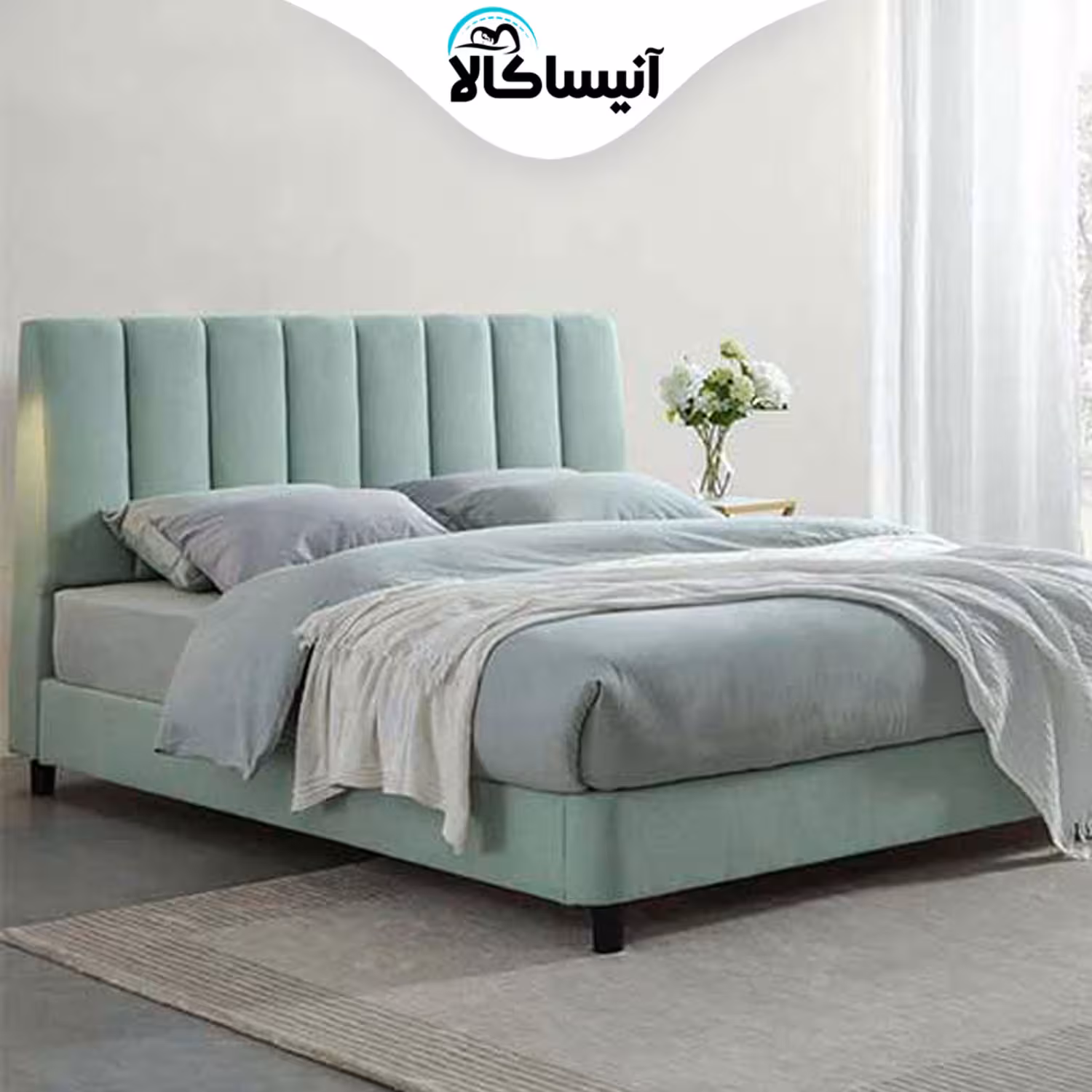 تخت باکس دونفره رویال مدل stripes سایز 200×180 سانتی متر