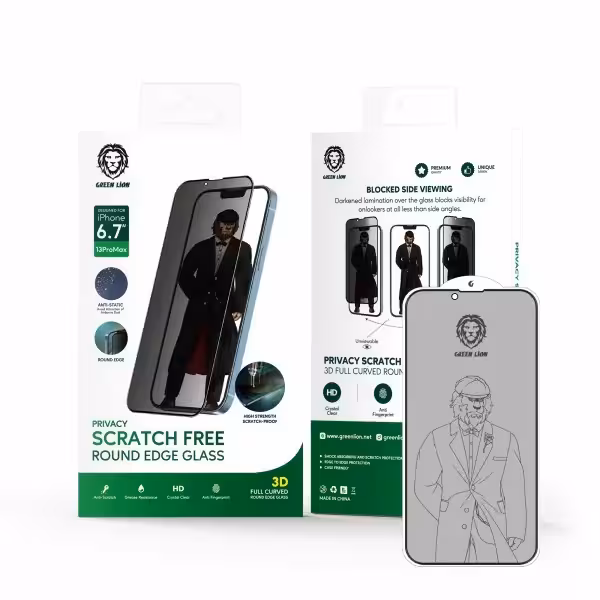 گلس الگانت پرایوسی سری 13 گرین Green Privacy Elegant Glass 13/13Pro/13ProMax