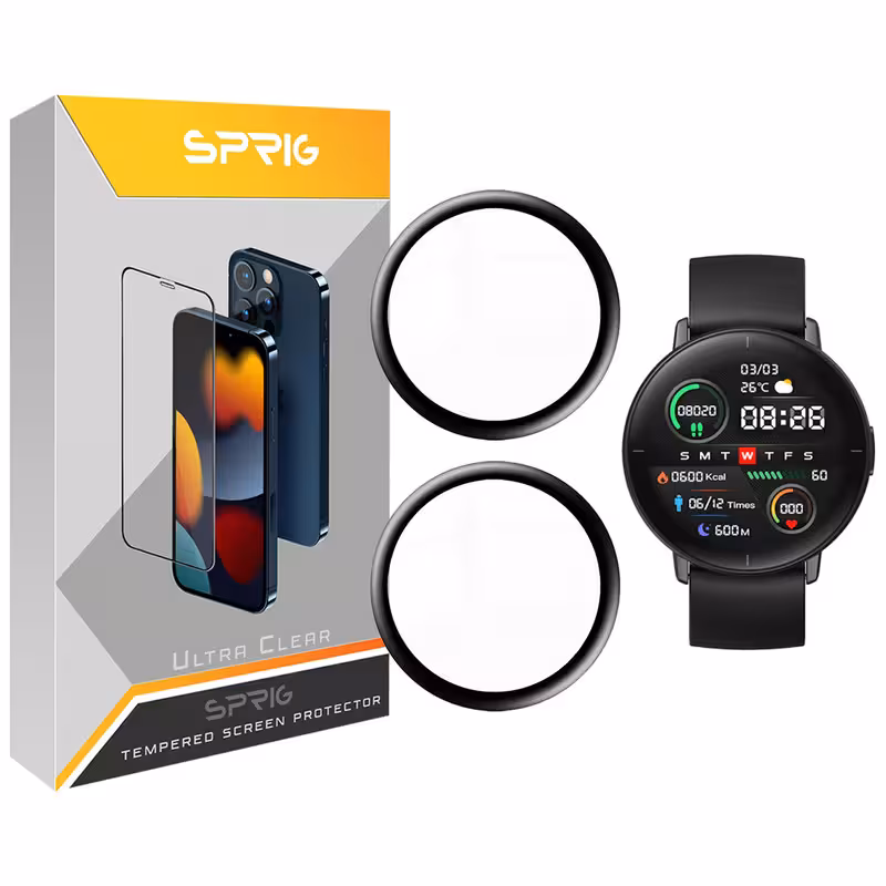 محافظ صفحه نمایش نانو اسپریگ مدل SPG مناسب برای ساعت هوشمند میبرو Lite بسته دو عددی