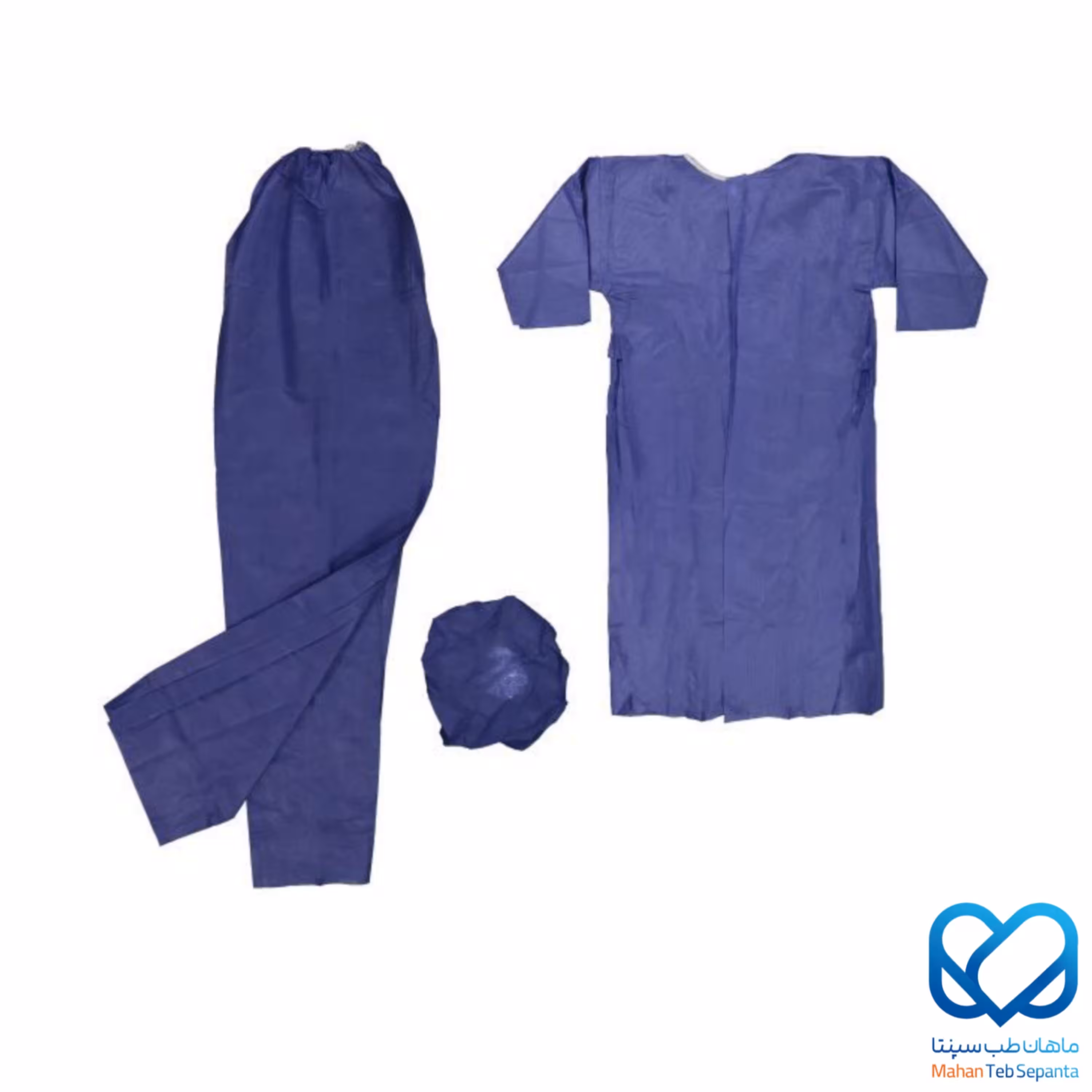 ست کامل گان شلوار کلاه 5 عددی