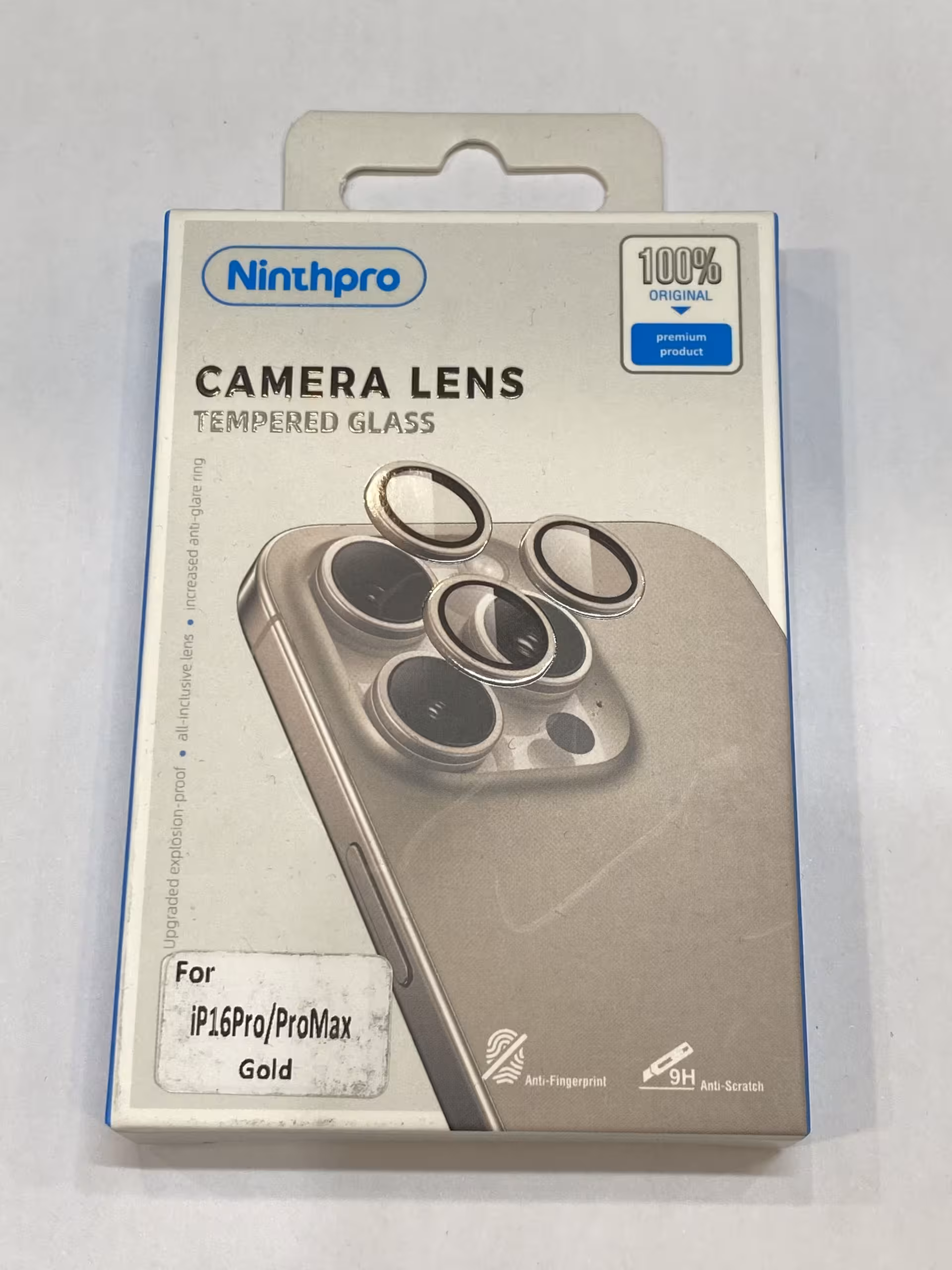 گلس لنز آیفون 16پرو/16پرومکس طلایی