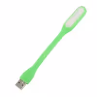 چراغ مسواکی LED  usb رنگ بدنه سبز رنگ نور مهتابی با قابلیت اتصال به لپ تاپ پاوربانک و... کم مصرف و سبک 
