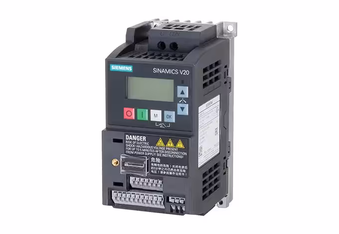 درایو V20 زیمنس 025 کیلووات ، تکفاز ، بدون فیلتر