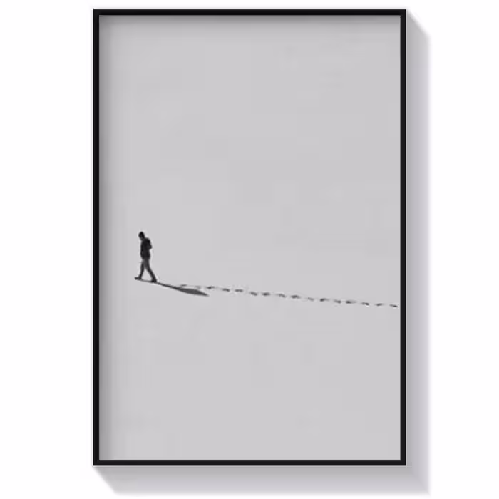 تابلو مینیمال طرح رفتن (پسر)