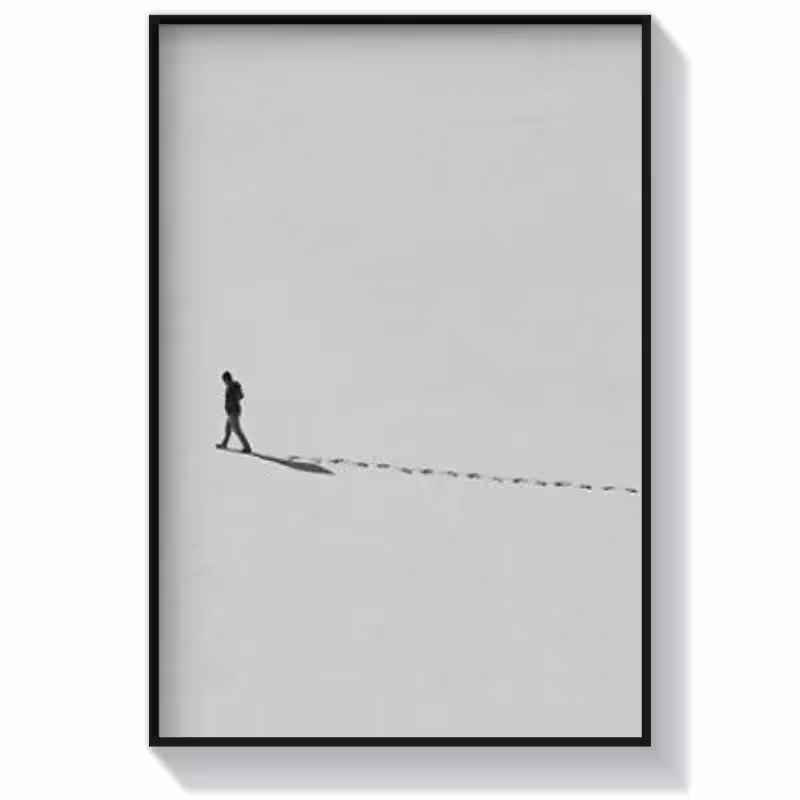 تابلو مینیمال طرح رفتن (پسر)