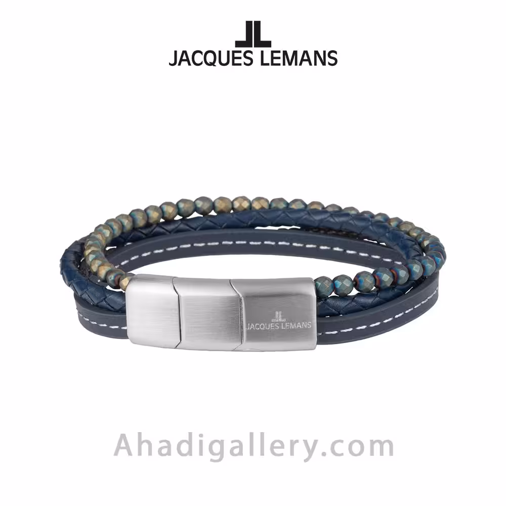 دستبند چرم ژاک لمن مدل S-B107A