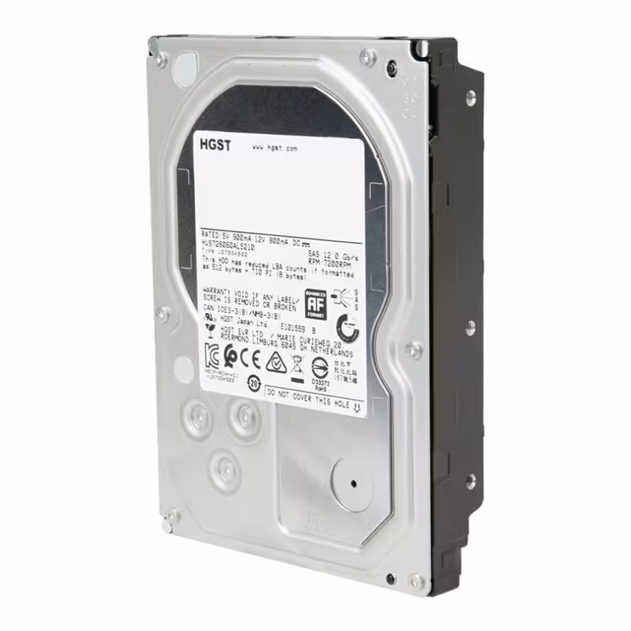 هارد دیسک اینترنال 35 اینچ وسترن دیجیتال HGST Ultrastar 7K6000 0F22791 6TB
