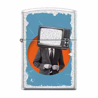 فندک زیپو Zippo مدل Z-CI421670-46020 | فندک بنزینی طرح کلکسیونی Armor High Polish |فندک زیپو مرد تلویزیون | ساخت آمریکا | با گارانتی مادام العمر | مناسب برای مجموعه‌داران و کلکسیونرها