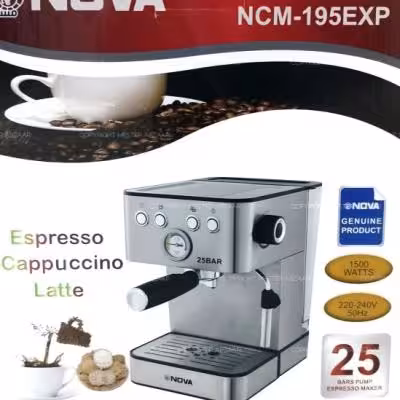 اسپرسو ساز نوا مدل NCM-195EXP هزینه ارسال پس کرایه بامشتریe